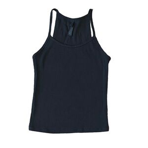 SKIMS Classic Black Ribbed Tank Top